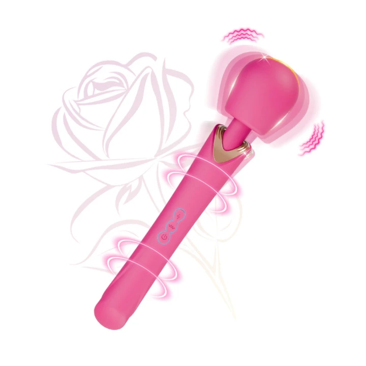 Masażer osobisty Perfect Wand Pink, silikon, 10 trybów, wodoodporny, ergonomiczny 30 cm