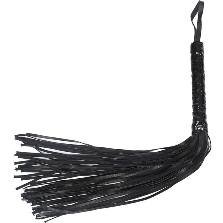 Ekskluzywny czarny bicz erotyczny z wysokiej jakości materiałów dla entuzjastów przyjemności