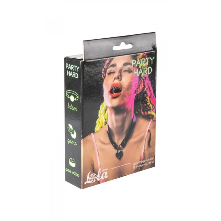 Kołnierz PVC z regulowanym rozmiarem, wodoodporny, czarny - The Collar Party Hard Utopia