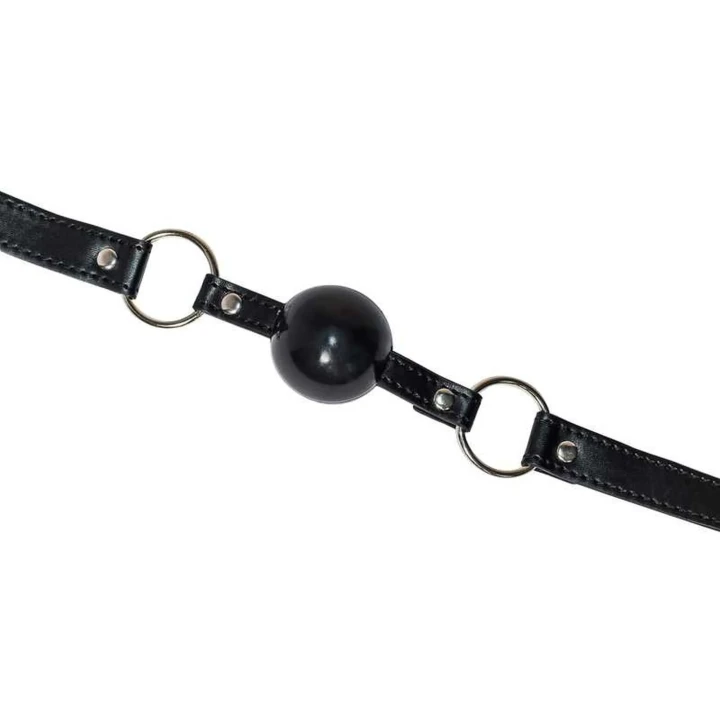 Gag na imprezy z cekinami - czarny, regulowany, akcesoria BDSM dla początkujących i zaawansowanych