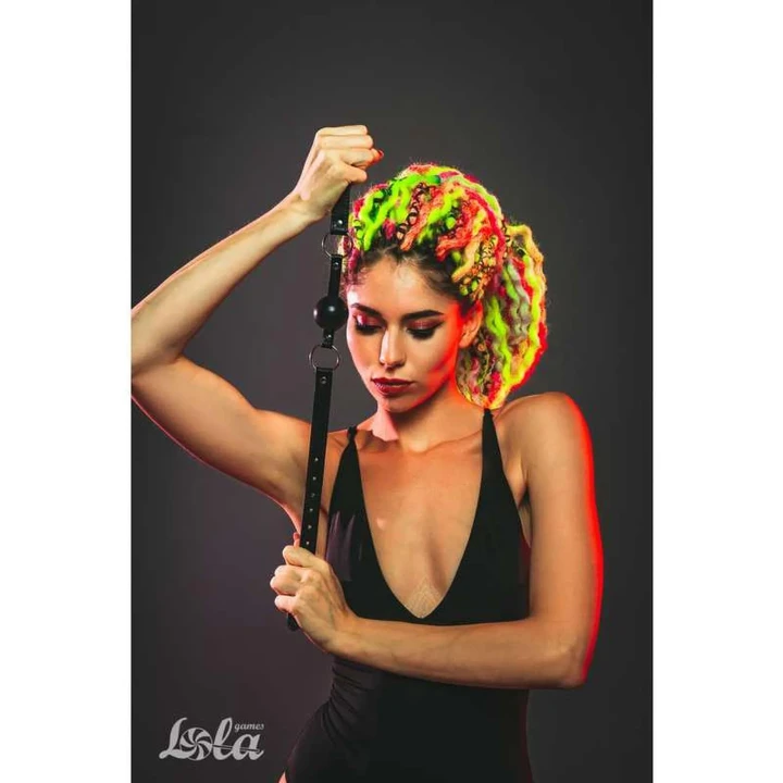 Knebel komunijny Ball Gag - czarny, uniwersalny, 4 cm średnicy, dla wszystkich płci