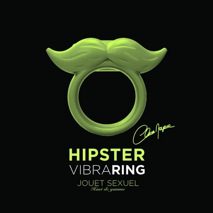Wibrujący pierścień opóźniający wytrysk, świecący w ciemności – Hipster Vibra Ring