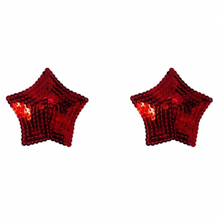 Pasties burleskowe w kolorze czerwonym Tempest, rozmiar 42-48, wielokrotnego użytku