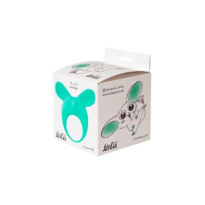 Pobudzający pierścień wibracyjny dla par - MiMi Animals Fennec Phil Green