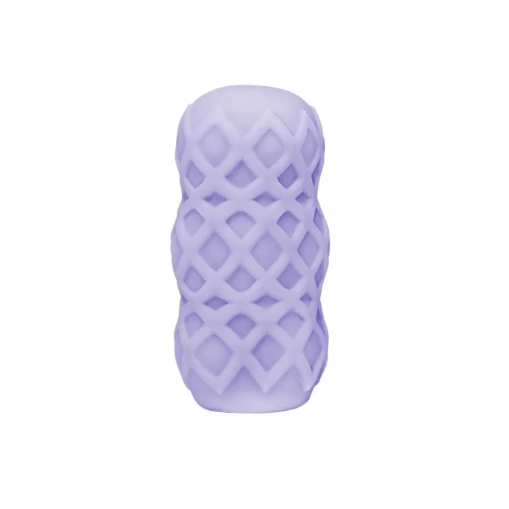 Masturbator dwustronny TPE w kształcie marshmallow - Sweety Lavander, 8 cm