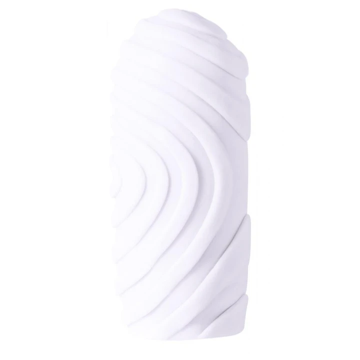 Masturbator dwustronny Marshmallow Maxi, wibrujący, miękki TPE, wodoodporny, 13,7 cm