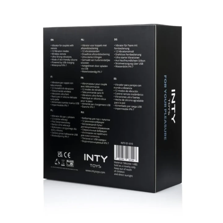 Wibrator bezprzewodowy z pilotem, wodoodporny, silikonowy z 12 trybami wibracji