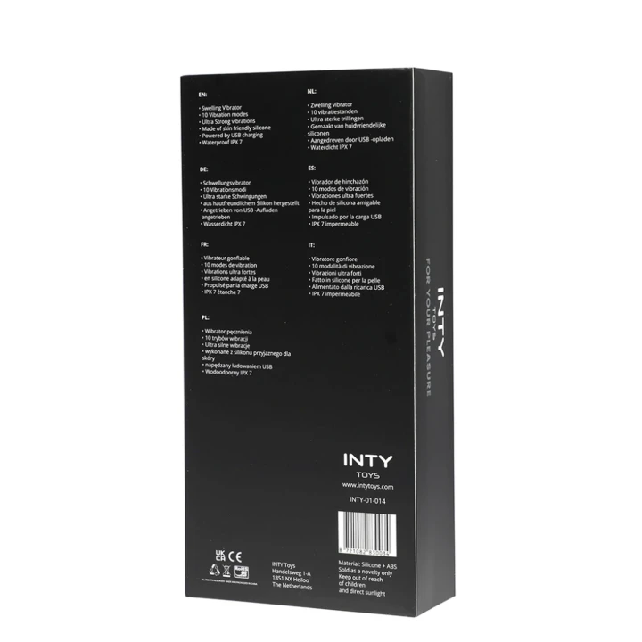 Zaawansowany wibrator SILIKONOWY z 10 trybami wibracji - INTY Toys Wave