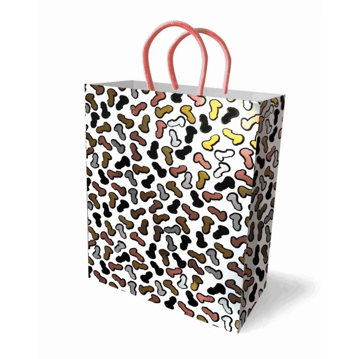 Elegancka torba prezentowa na wieczór panieński "GLITTERATI" z motywem penisów