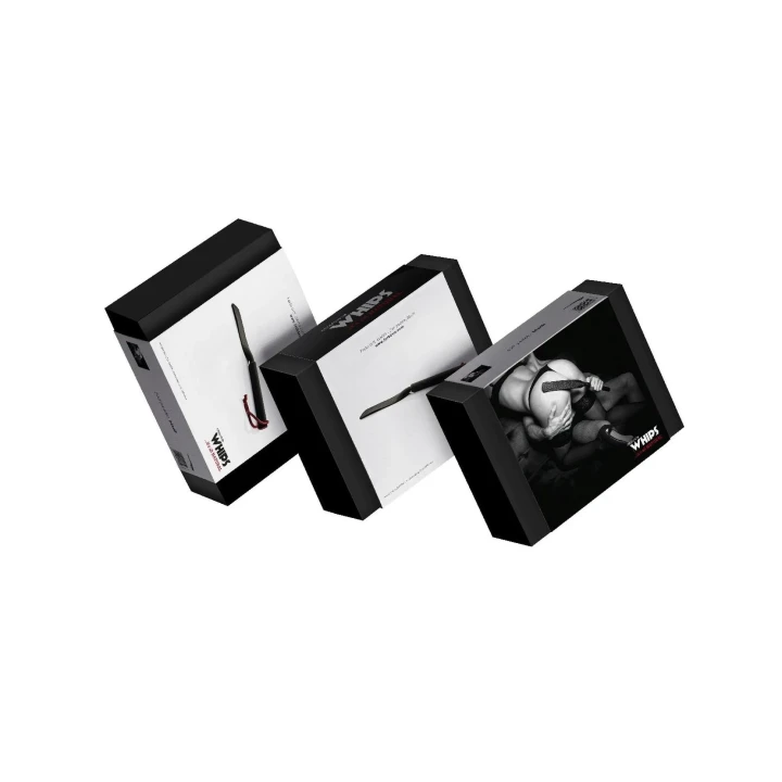 Czarna packa skórzana WHIPS soft - elegancka i komfortowa, rękodzieło z Polski