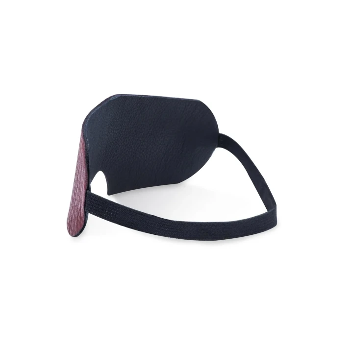 Maska na oczy z naturalnej skóry bydlęcej, ręcznie wykonana, elegancka i komfortowa