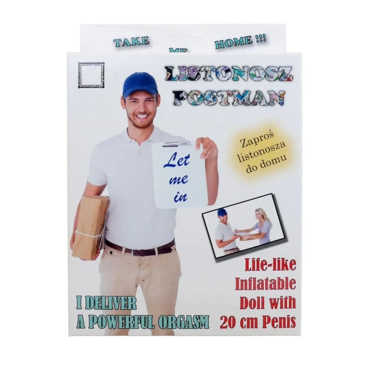 Lalka kolekcjonerska - Postman Mężczyzna, 160 cm, realistyczne detale, doskonała do zabawy