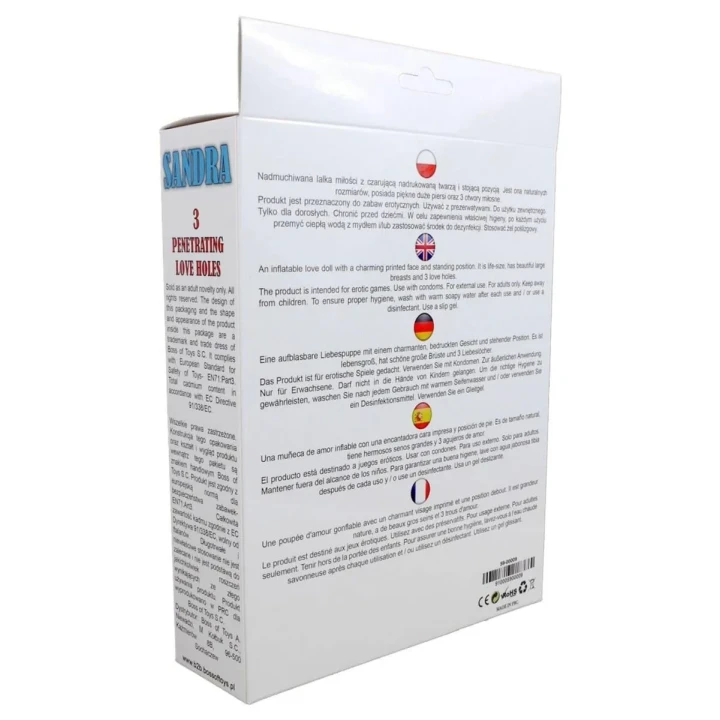 Realistyczna lalka miłości Sandra z unikalnym designem i naturalnymi proporcjami