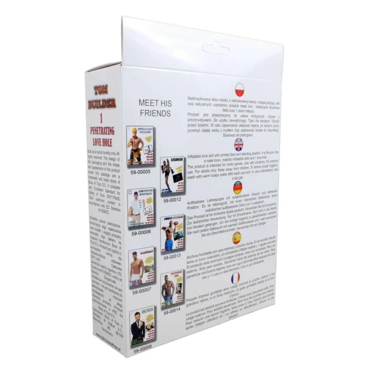 Wysokiej jakości lalka męska - Tom, budowniczy, realistyczny produkt 165 cm