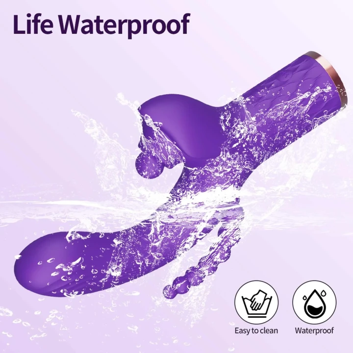 Wibrator klitoralny Patty, 7 trybów wibracji, wodoodporny, USB, silikonowy