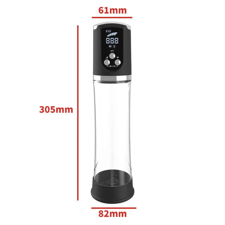 Automatyczna wodoodporna pompa z LCD PASSION PUMP, premium, ładowana akumulatorowo