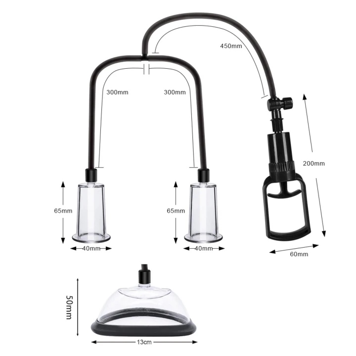 Pompki do intymnej stymulacji dla kobiet - Zestaw PASSION z przyssawkami