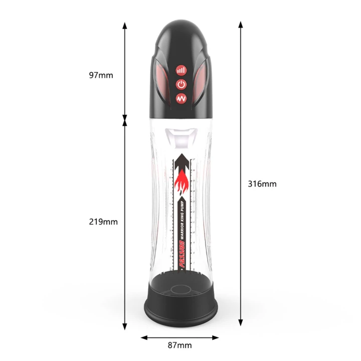 Wodoodporna pompka automatyczna PASSION PUMP, premium, akumulatorowa, 8 trybów pracy