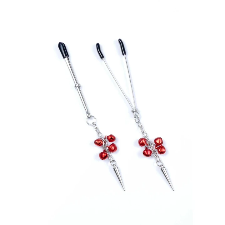 Zaciski na sutki Stymulator No.4 - wyjątkowe akcesorium fetish B z regulacją nacisku