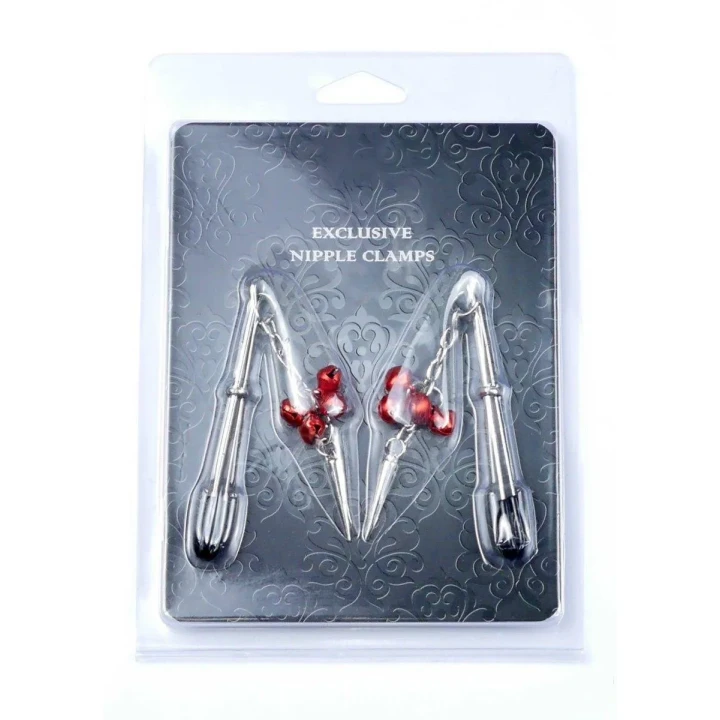 Zaciski na sutki Stymulator No.4 - wyjątkowe akcesorium fetish B z regulacją nacisku