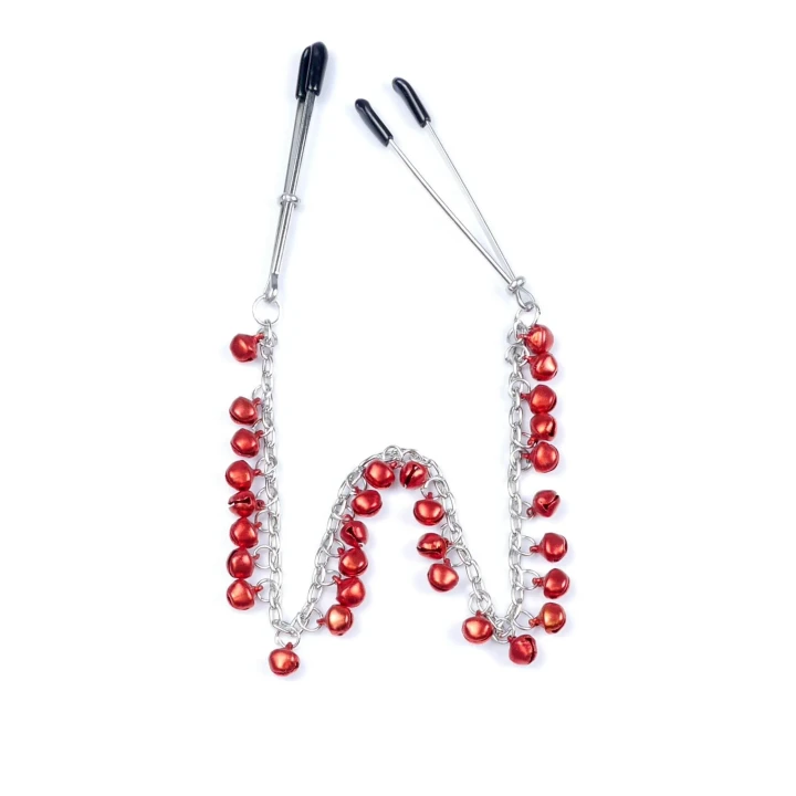 Stymulator sutków - metalowe zaciski z regulacją - seria Fetish B No.5