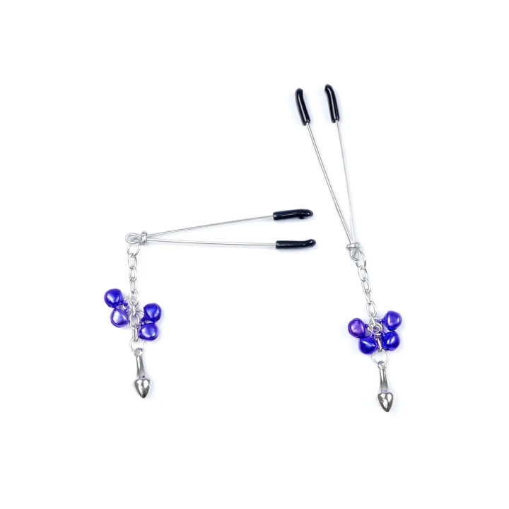 Wyjątkowe zaciski na sutki Stymulator No.6 - metalowe, regulowane, z łańcuszkami