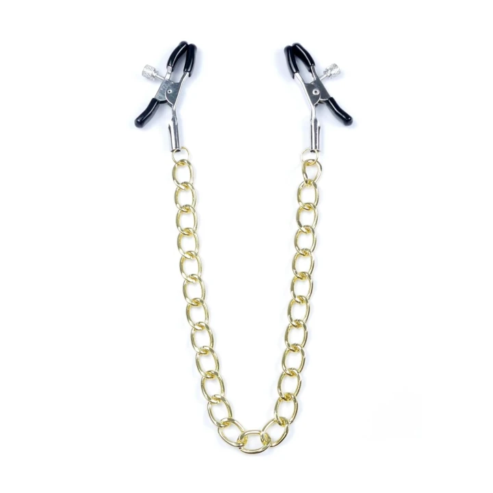 Regulowane zaciski na sutki Stymulator No.8 - seria Fetish B, komfortowe w użyciu