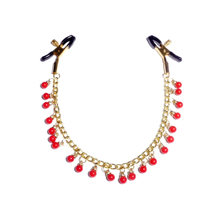 Ekskluzywne zaciski na brodawki z regulacją siły - Stymulator No.15 B - Fetish Series