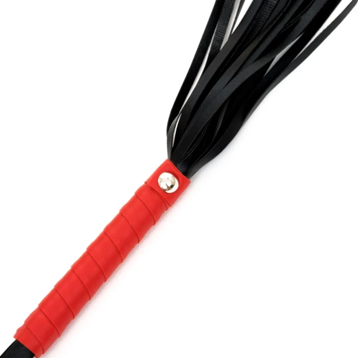 Pejcz erotyczny Fetish B-Series Flogger 2.0 z imitacji skóry, 50 cm długości
