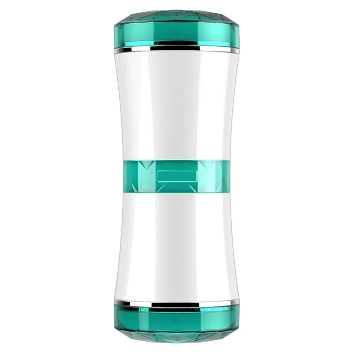 Dwustronny masturbator wibracyjny CyberSkin® o długości 18 cm i wodoodpornej konstrukcji