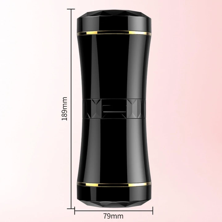 Dwustronny masturbator z realistycznym waginą i ustami, wodoodporny, vibrujący