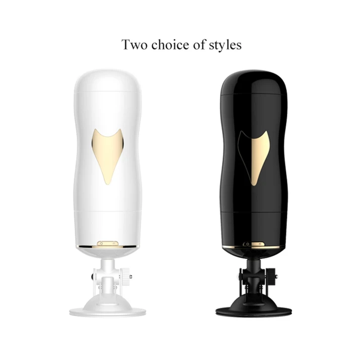 Dwustronny wibracyjny masturbator CyberSkin® z przyssawką w kolorze czarnym