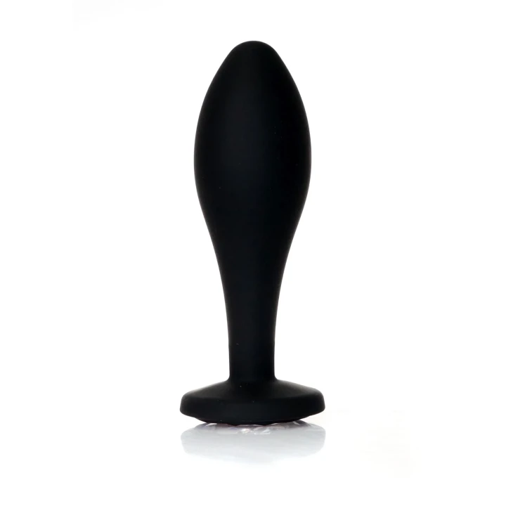 Korek analny silikonowy przezroczysty - rozmiar L, 10.5 cm, 3.2 cm średnicy