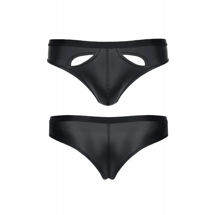 Męskie figi wetlook L z wygodnym dostępem, komfortowy design i wysoka jakość