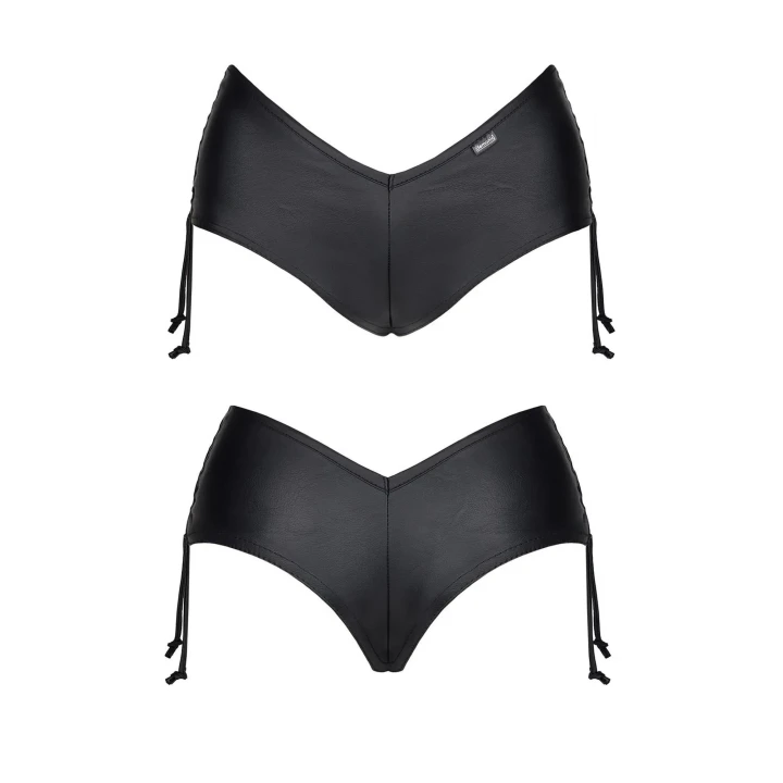 Bielizna damska - szorty AGOSTINA001, czarne, elastyczne, rozmiar XL