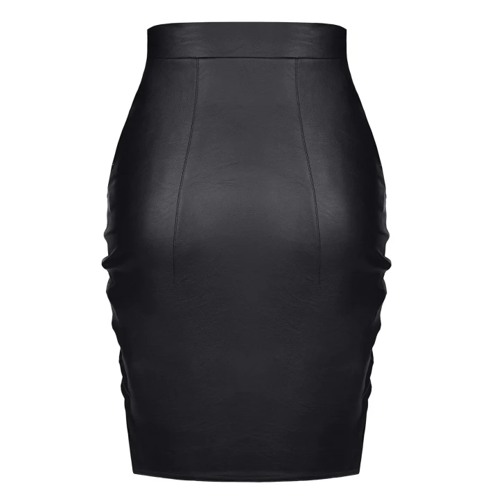 Elegancka spódniczka z tasiemkami Bielizna-AMELIA001 w kolorze czarnym, rozmiar S