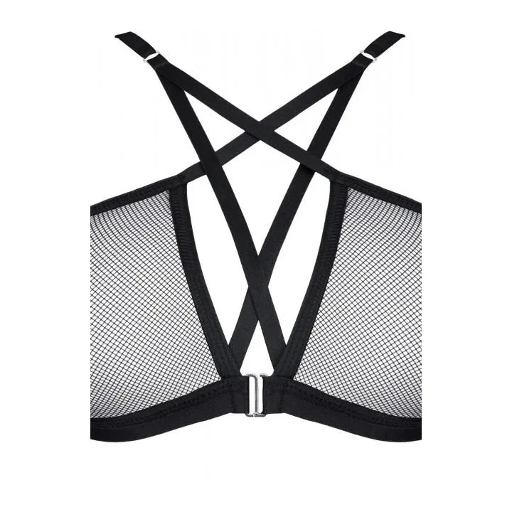 Elegancki komplet bielizny damskiej - biustonosz i stringi LadyX Aina XL