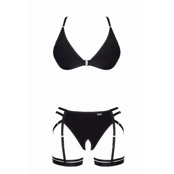 Komplet bielizny damskiej Bielizna-LadyX Dorita XL z ozdobnymi regulatorami