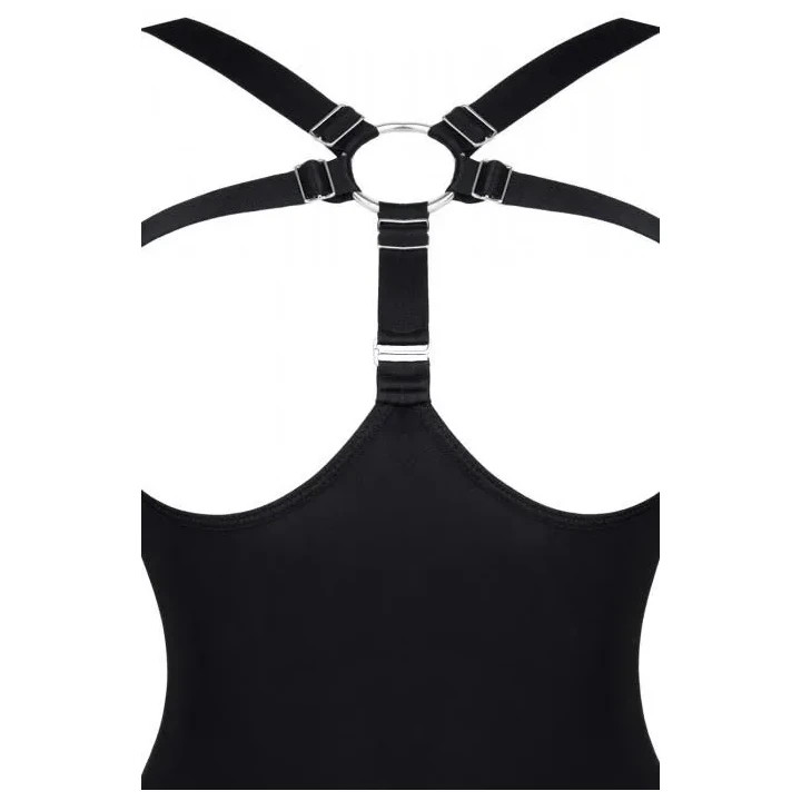 Body damskie Bielizna-LadyX Estrella L w kolorze czarnym z ozdobnymi detalami