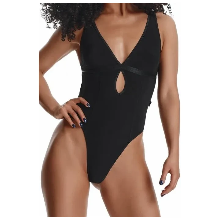 Eleganckie body damskie Bielizna-LadyX Gracia M w kolorze czarnym, rozmiar M