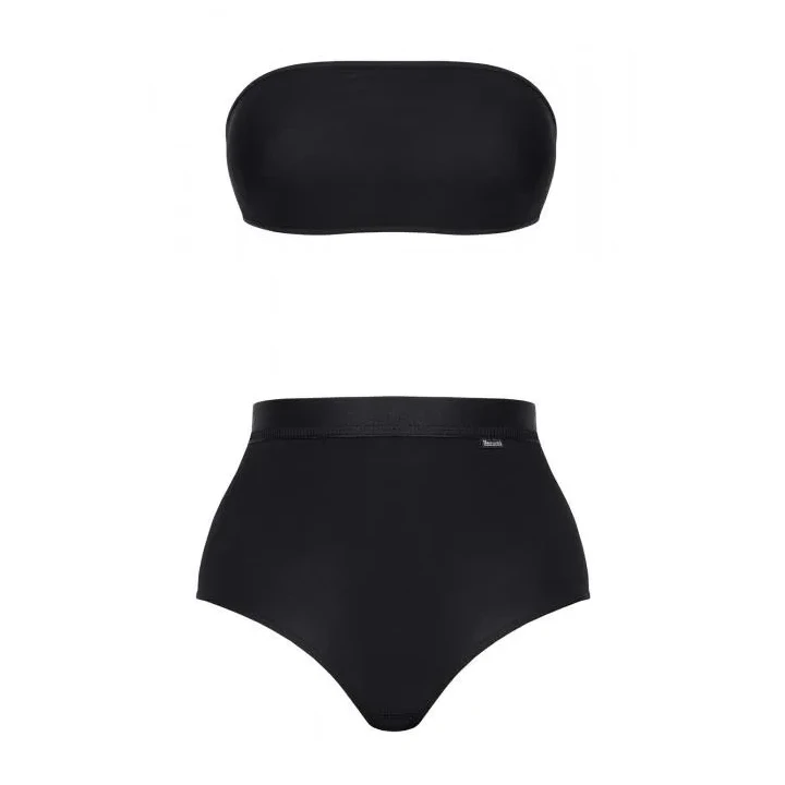 Elegancki zestaw bielizny: stanik i szorty S - Black Comfort Chic