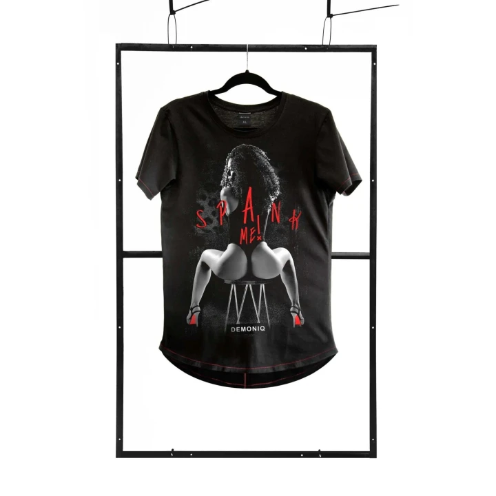 T-shirt męski czarny S z kolekcji Adults Only - moda i oryginalność w jednym