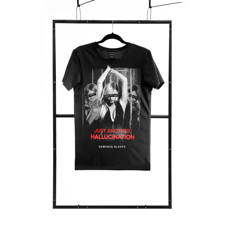 Męska koszulka T-shirt czarny M regular z kolekcji Adults Only, 100% bawełna