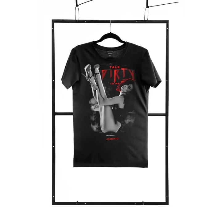 Koszulka męska czarna M regular z unikalnymi grafikami i hasłami, 100% bawełna