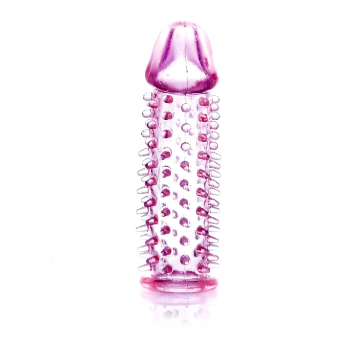 Elastyczna nakładka stymulująca na penisa, wodoodporna, długość 11,8 cm