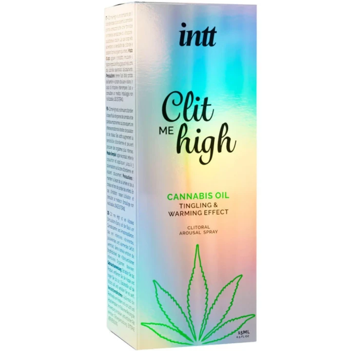 Spray stymulujący na łechtaczkę CLIT ME HIGH z olejem konopnym - 15 ml