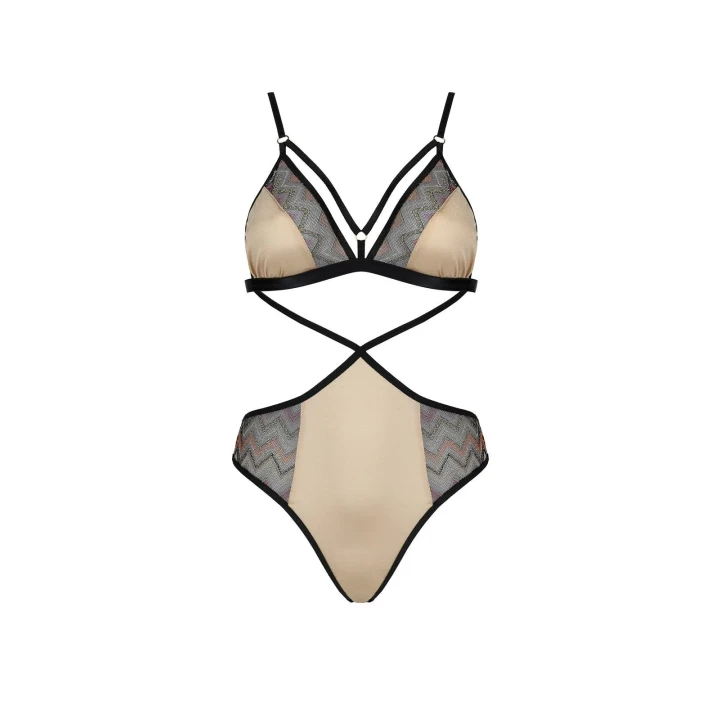 Body koronkowe INDILA GOLD S/M - eleganckie i zmysłowe od Casmir