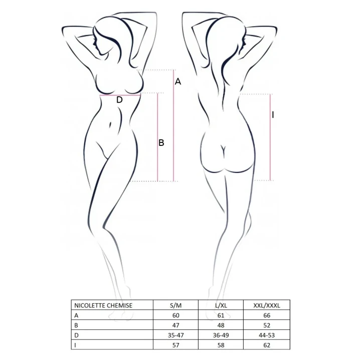 Koszulka nocna NICOLETTE CHEMISE w kolorze czarnym L/XL - Casmir z koronką