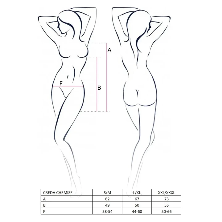 Koszulka nocna Bielizna-CREDA w kolorze kremowym L/XL - Casmir z koronką i stringami