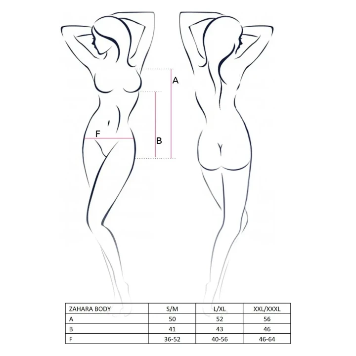 Bielizna damska - body ZAHARA w kolorze czarnym L/XL - aksamitny satyn i koronka, Casmir